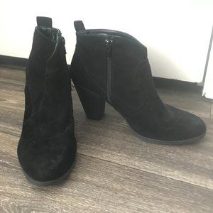 Black Suede Ankle Booties